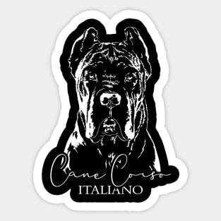 Cane Corso Italiano dog portrait dog mom Sticker